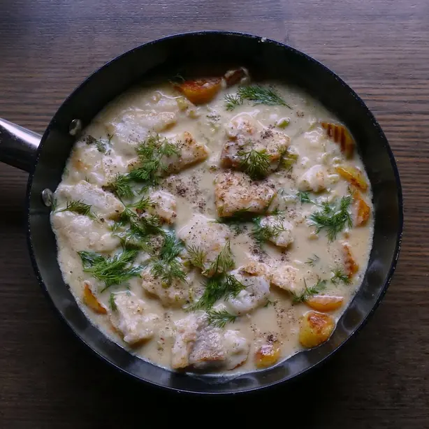 Foto von Hamburger Pannfisch – fertig angerichtet