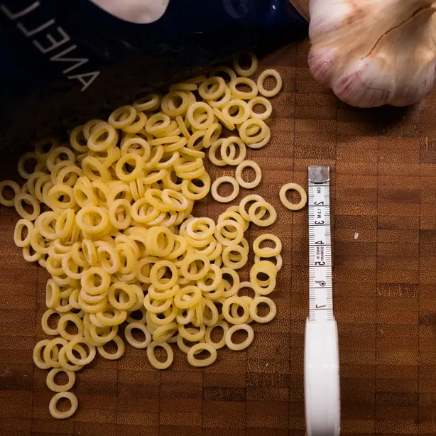 Foto von Anelli Pasta selbstgemacht – fertig angerichtet