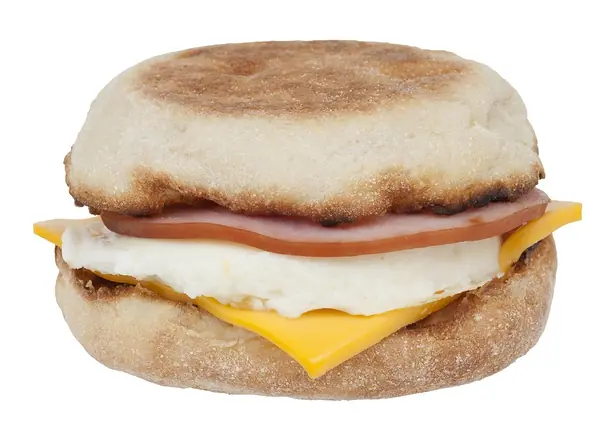 Foto von Der legendäre Egg McMuffin – Das Original Frühstückssandwich – fertig angerichtet