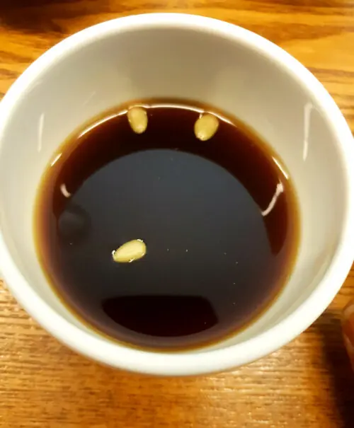 Foto von Jeho-tang (제호탕) – Der königliche Sommer-Trank aus Korea – fertig angerichtet