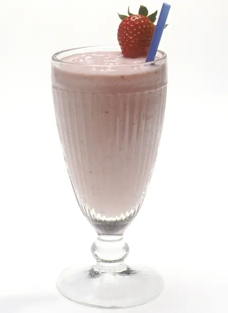 Foto von Klassischer American Diner Milkshake – fertig angerichtet