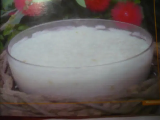 Foto von Puerto-Ricanische Mazamorra (Cremiger Mais-Pudding) – fertig angerichtet