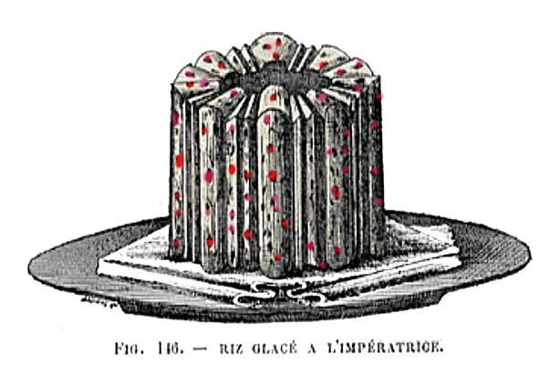 Foto von Riz à l'impératrice (Kaiserin-Reis) – fertig angerichtet
