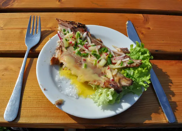 Foto von Sol over Gudhjem (Sonne über Gudhjem) – fertig angerichtet