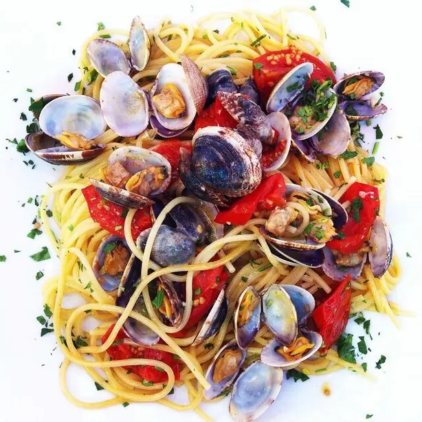 Foto von Spaghetti alle vongole – fertig angerichtet