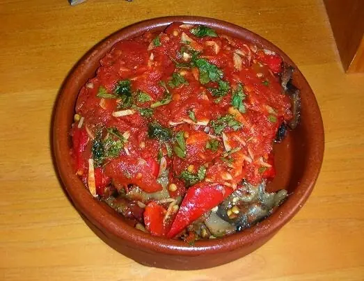 Foto von Tombet (Mallorquinischer Gemüseauflauf) – fertig angerichtet