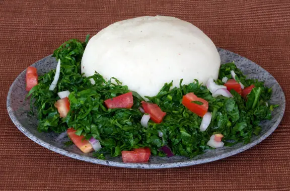 Foto von Ugali (Afrikanischer Maisbrei) – fertig angerichtet