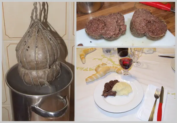 Foto von Zubereitung der Salama da sugo (Ferraresische Salamispezialität) – fertig angerichtet