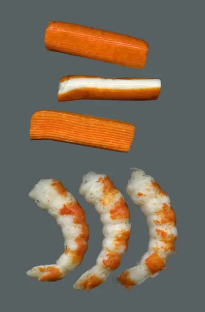 Foto von Hausgemachte Surimi Fischpaste – fertig angerichtet