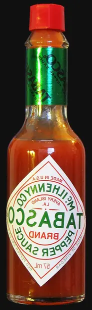 Foto von Fermentierte Chili-Sauce Tabasco-Art – fertig angerichtet