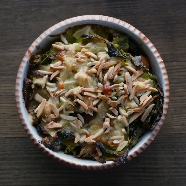 Foto von Wirsing-Lachs-Gratin – fertig angerichtet